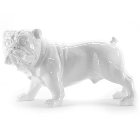 engels bulldog zwart beeld polyresin 