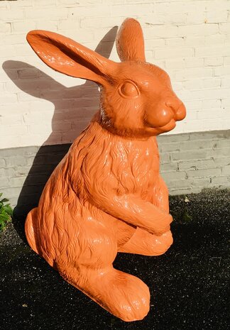 haas konijn XXL polyester kunst beeld
