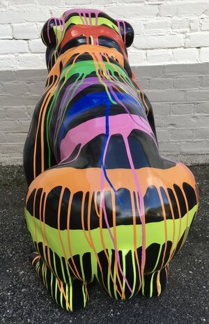 engels bulldog zwart dripping 