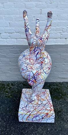 dikke dameBella Donna dame Salsa beeld white splash