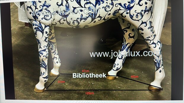 maten -paard delft blue 420256-del