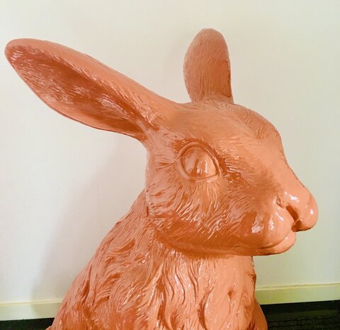 haas konijn XXL polyester kunst beeld 