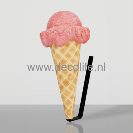 IJshoorn aardbei gevelreclame ambachtelijk ijs €395,-