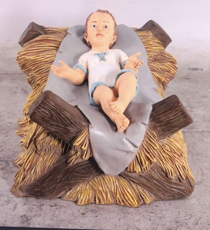 kindeke jezus met kribbe 61 cm 
