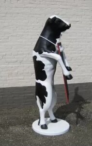 Staande koe met menubord 