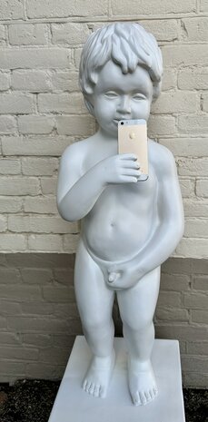 Manneken Pis XXL met telefoon 