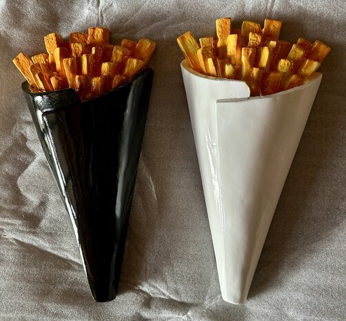 Frietzak -patat-wand reclame 