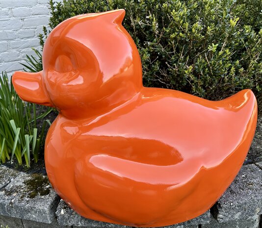 badeend polyester XXL oranje