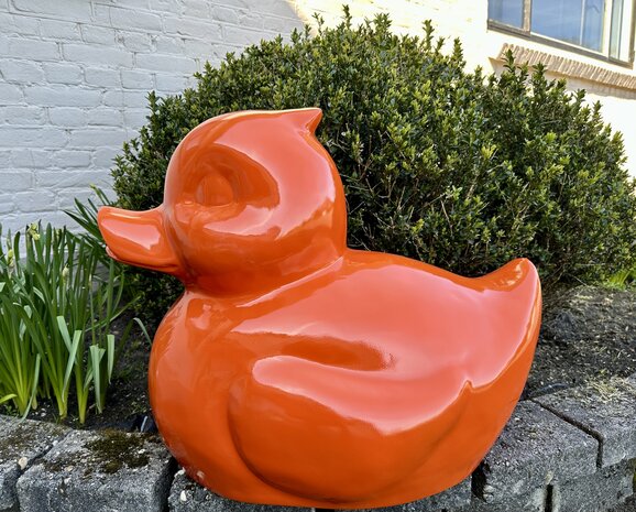 badeend polyester XXL oranje