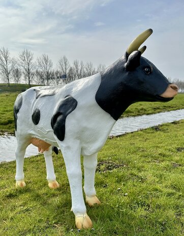 Koe "Grietje" zwart bont - 140cm 