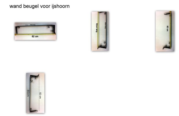 wandbeugel voor ijshoorn en frietzak 