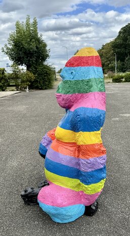 Aap Gorilla  polyester beeld -multicolor