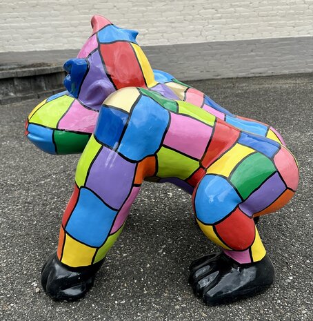 gorilla-aap DonkeyKong kunst beeld multicolor design 