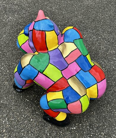 gorilla-aap DonkeyKong kunst beeld multicolor design 