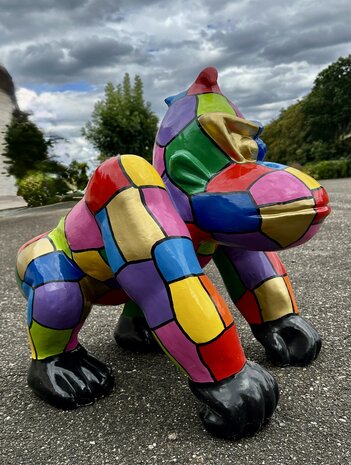 gorilla-aap DonkeyKong kunst beeld multicolor design 