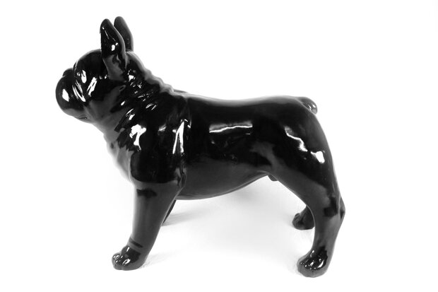 franse bulldog - gepolijst-glossy-polyester-beeld-hond