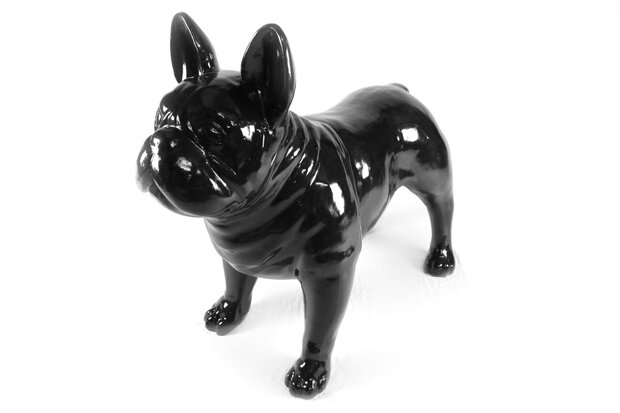 franse bulldog - gepolijst-glossy-polyester-beeld-hond