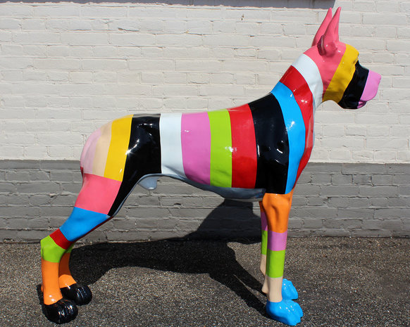 Rainbow Hippies Deense Dog Luna ibiza style