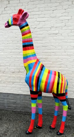 giraffe kunst rainbow