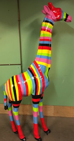 giraffe kunst rainbow