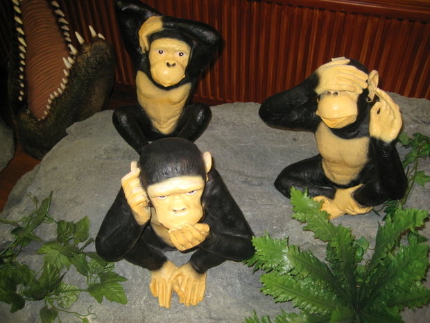 apenr -horen-zien -zwijgen