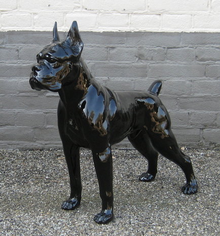 boxer zwart hoogglans polyester beeld decolife 