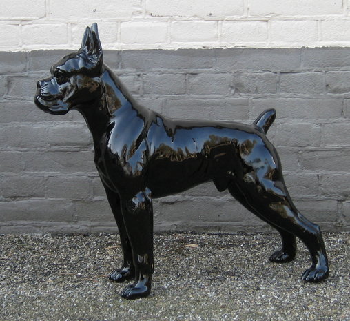 boxer zwart hoogglans polyester beeld decolife 