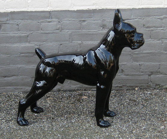 boxer zwart hoogglans polyester beeld decolife 