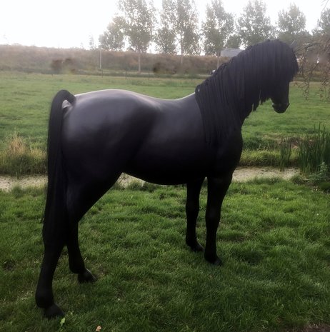 paard life size kunstmanen staart