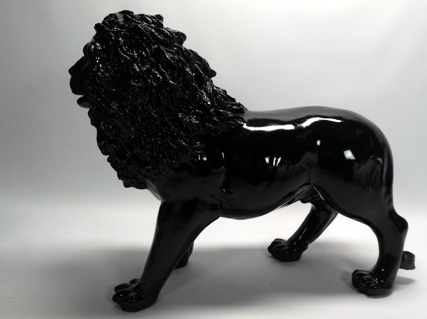 leeuw kunst beeld staand zwart