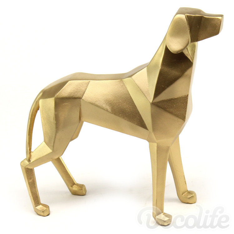 Origami - beeld-dog - goud
