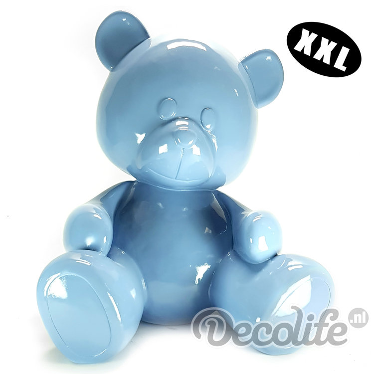 Teddybeer XXL - my belle - blauw
