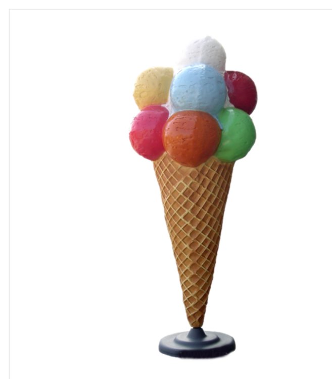 IJshoorn schepijs mega groot  XXL met 10 bollen 220 cm 635,45