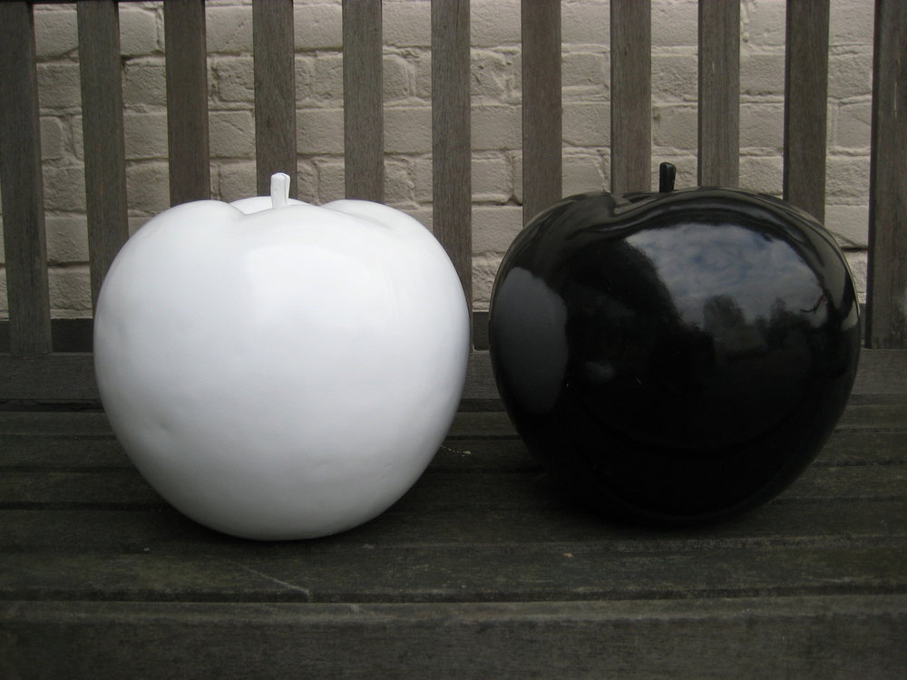 appel zwart  polyester 45cm