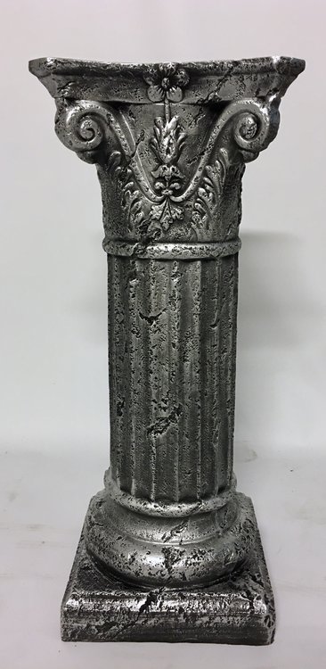 Zuil-kolom- sokkel - oud zilver