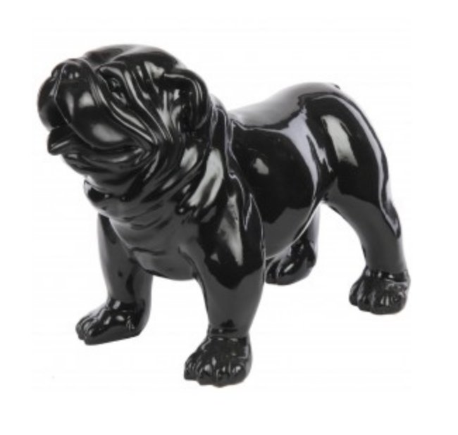 Engels Bulldog  Bobbi 58 cm zwart