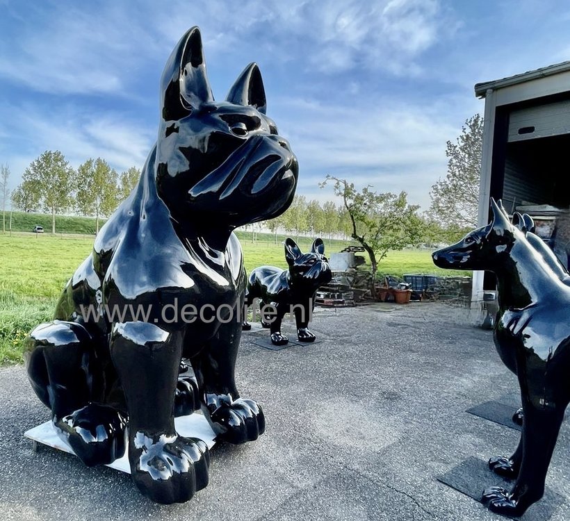 Franse bulldog MAX design beeld XXXL mega groot