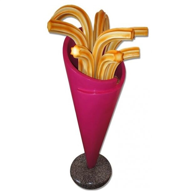 Churros 140 cm polyester beeld reclame met luxe voet