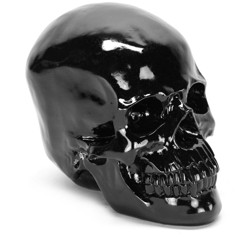 Skull Zwart- Skull polyester- beeld Large