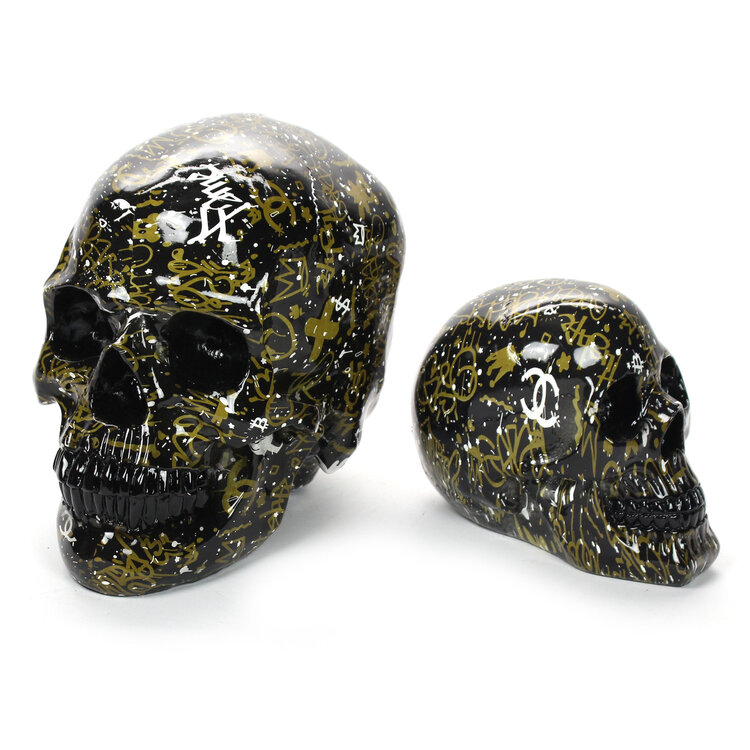Skull- set 2 stuks schedel-StreetArt