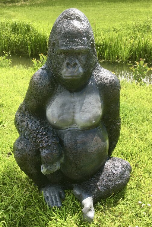 Aap Gorilla polyester beeld life size silverback