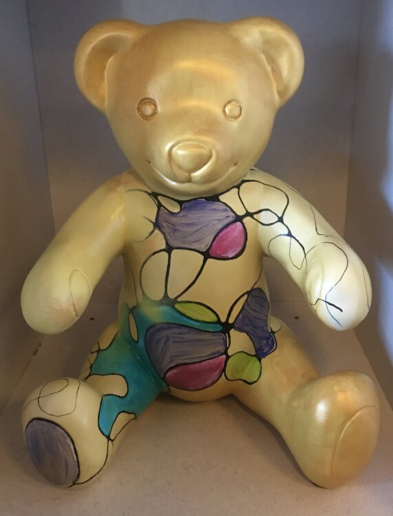 Teddy beer polyester beeld handgemaakt