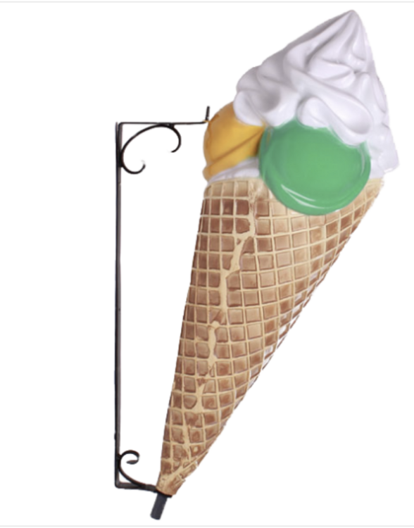 IJshoorn Wand ijshoorn Tricolore 3 bollen met slagroom €339