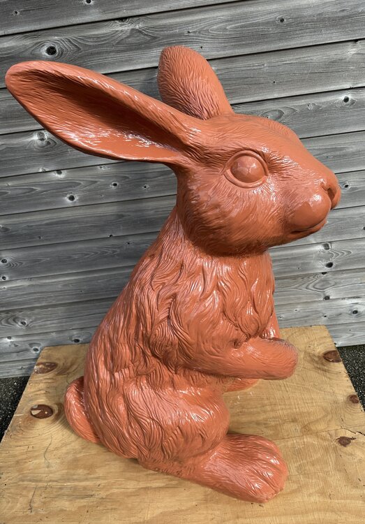 haas konijn XXL polyester kunst beeld