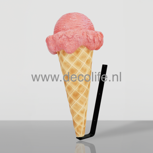IJshoorn aardbei gevelreclame ambachtelijk ijs €395,-