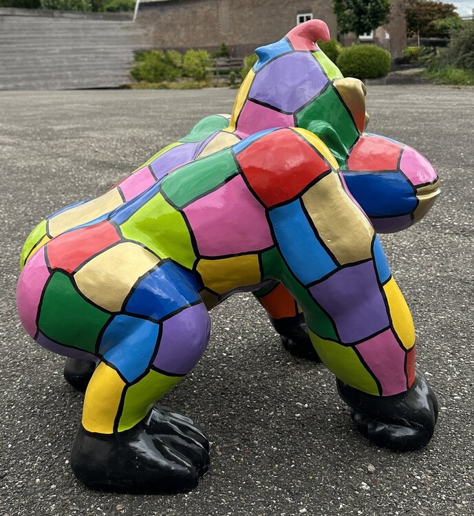 gorilla-aap DonkeyKong kunst beeld multicolor design