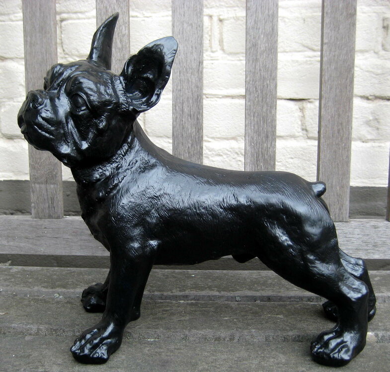 Franse bulldog Nero polyester zwart -hond