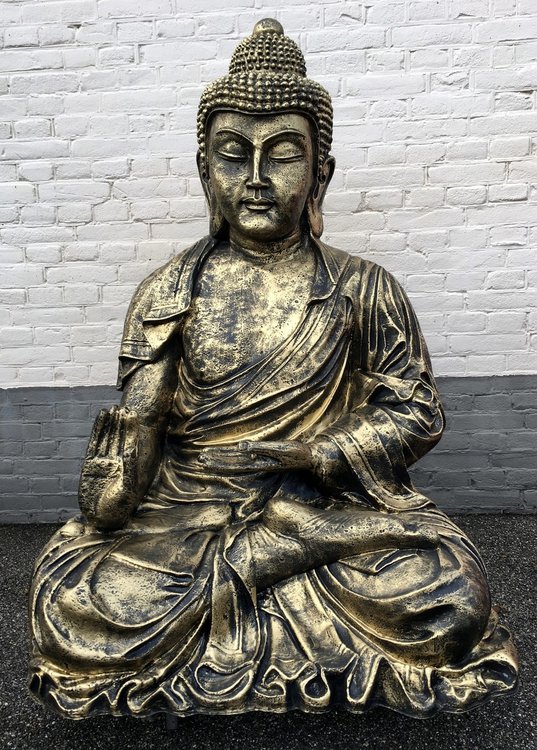 Boeddha  XXL 125cm gebronsd