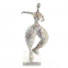 dikke dame bella donna design colorful splash kunstbeeld 82 cm
