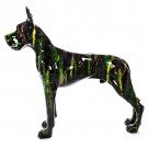 Duitse (Deense) dog beeld -kunsthars - hoogglans 125cm
